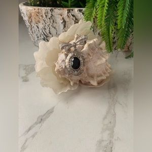 Vintage Silver Tone charm brooch.